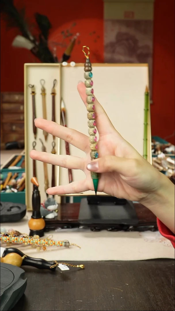 20号孤品高货毛笔链接 清水试笔 蘸墨不退