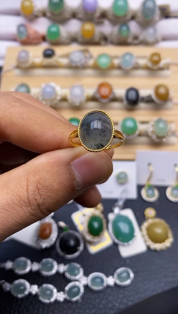 【闪购商品】翡翠戒指银S925镶嵌/8699