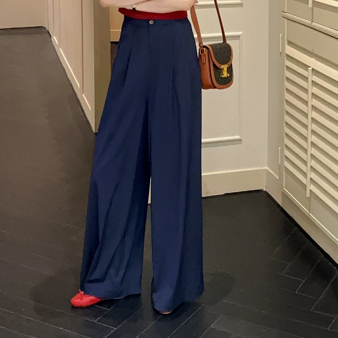 【芝士Cheese】曼城记忆 松紧腰超软丝丝气质垂感宽松冰感牛仔裤