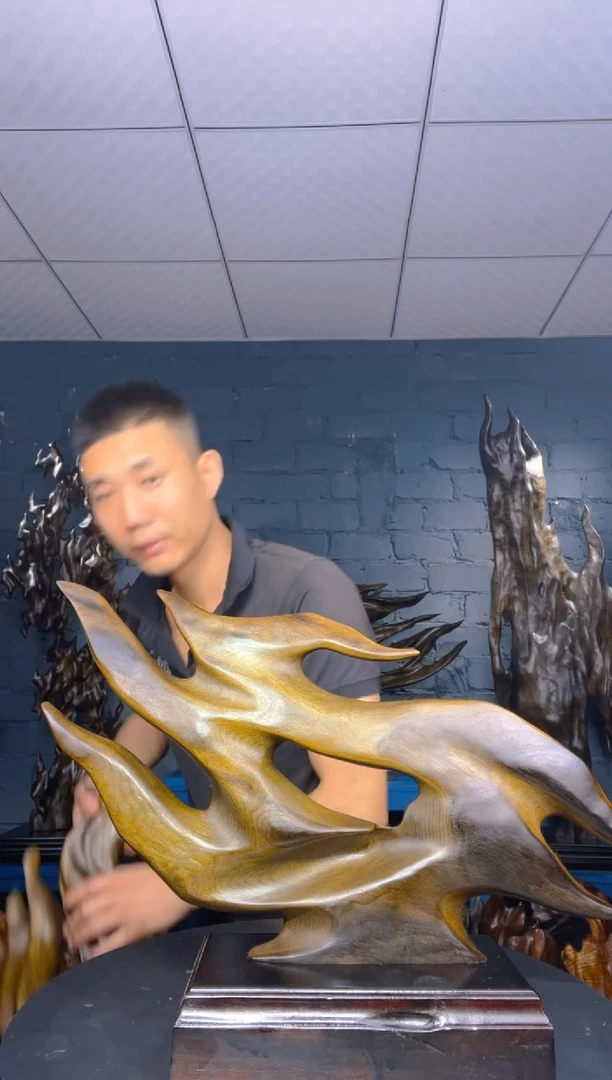 金丝楠三****园金丝楠木工艺品摆件