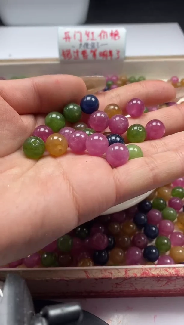 【闪购商品】碧玺颈饰未镶嵌w24碧玺10mm*20颗