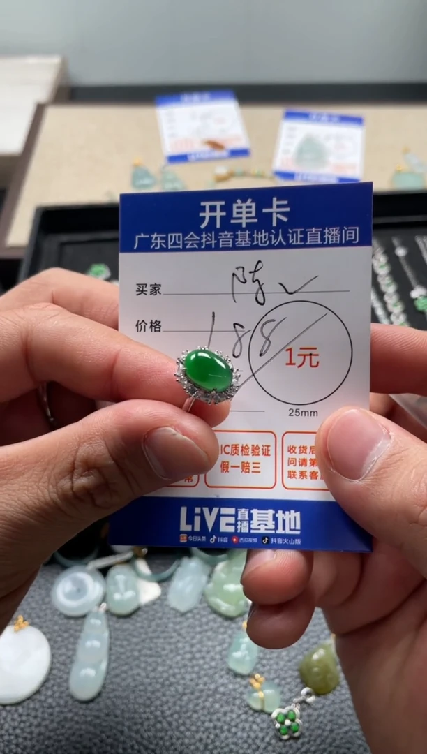 颈饰未镶嵌翡翠陈****^挂件
