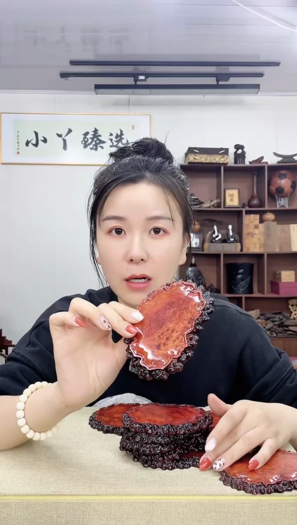 乌木类155大果紫檀留疤底座木木木