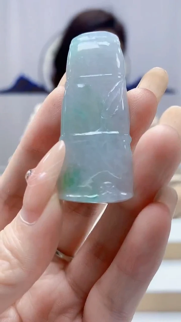 未镶嵌定制翡翠4829DD-毛货挂件116