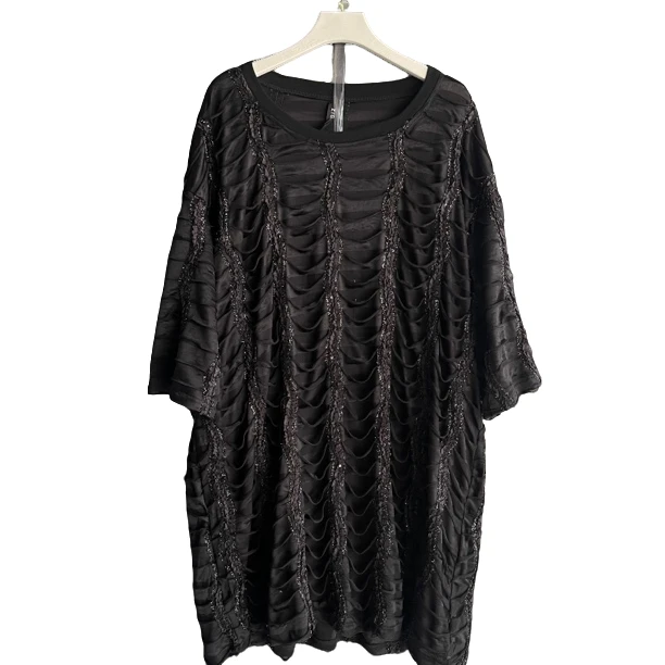 花边褶皱雪纺小衫宽松显瘦短袖时尚百搭上衣女夏季