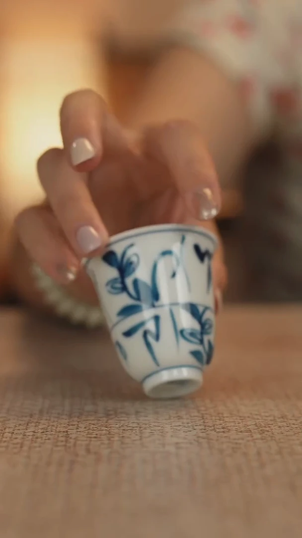 其他景德镇刀子纹闻香杯