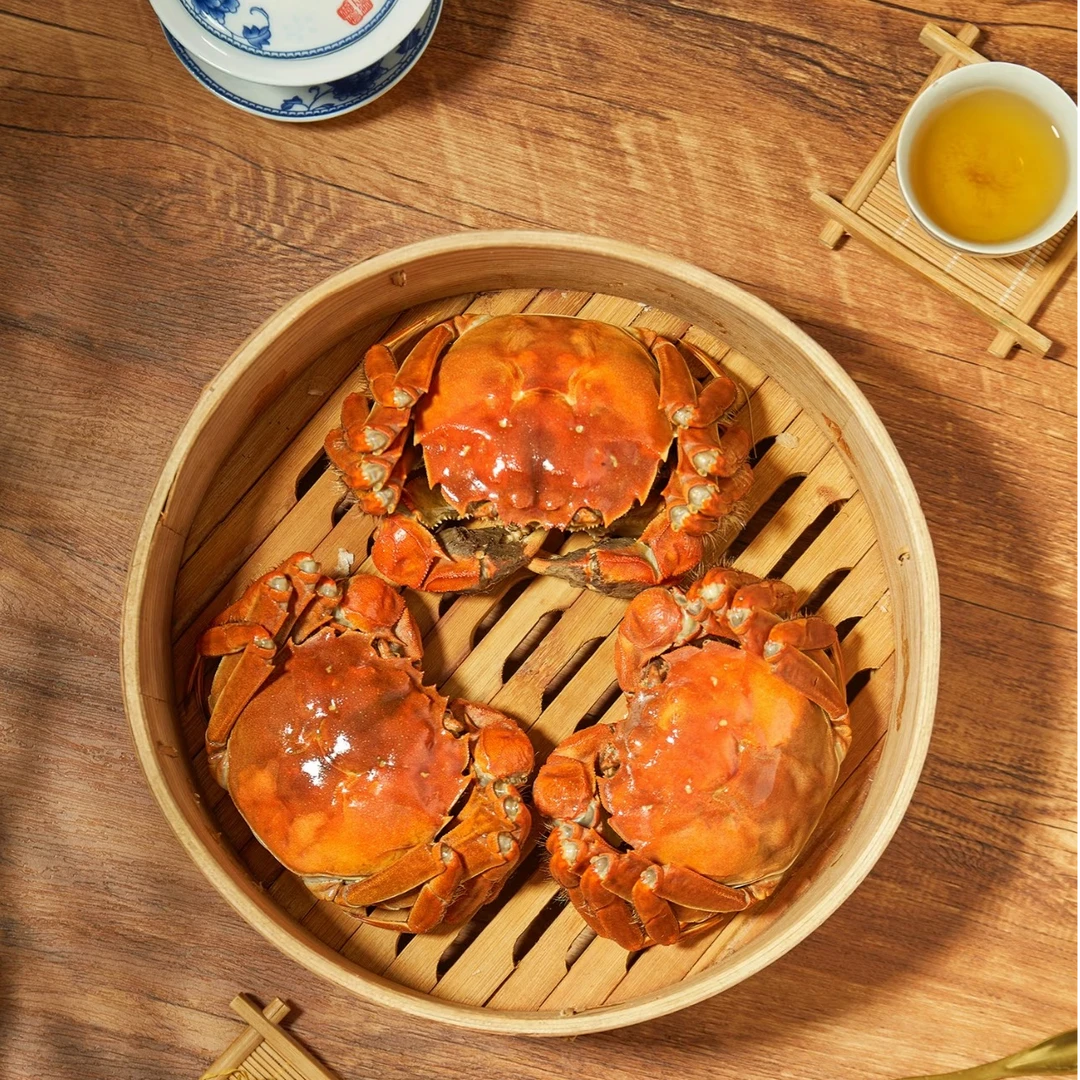 【活蟹】新鲜江苏河蟹母蟹公蟹混搭 1.3~1两 到手15只 京东冷链直发