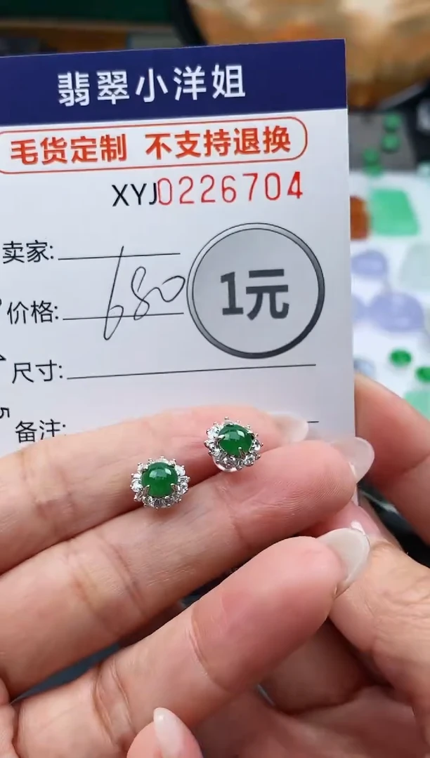 定制翡翠未镶嵌毛货商品不退换/ 6704