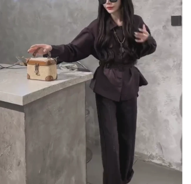 2025夏季新款网红同款洋气减龄韩版爆款上衣裤子两件套套装99x