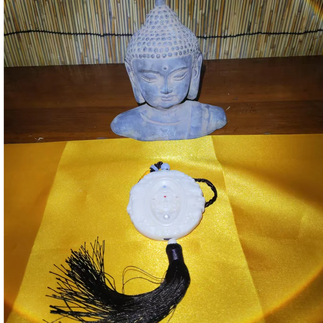 非金属珐琅吊坠 6813经典猛白犸一念之间观音牌挂件饰品