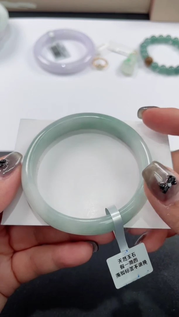 未镶嵌手镯翡翠基地发货H7996  53+