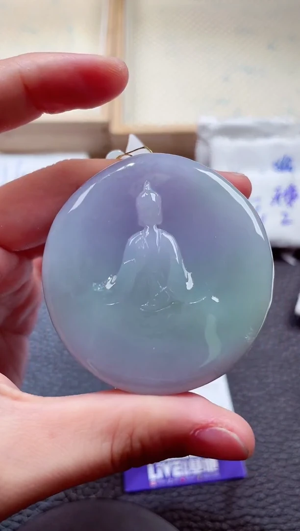 翡翠未镶嵌颈饰00006095观音