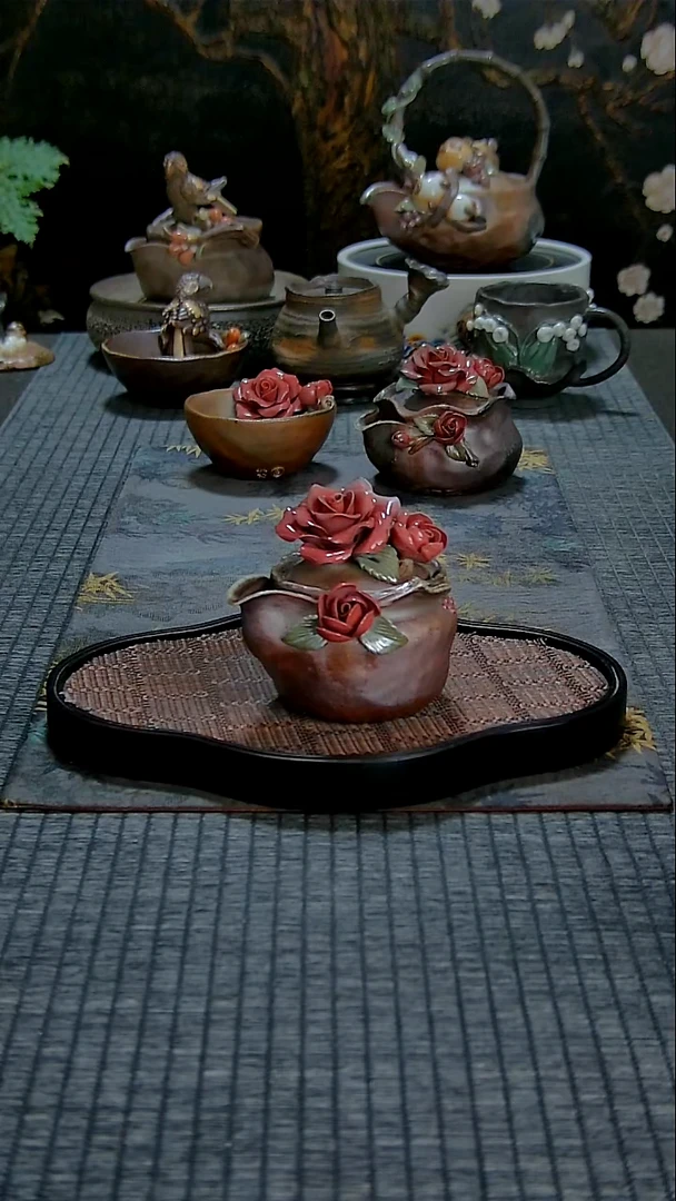 黄老师柴烧玫瑰宝瓶