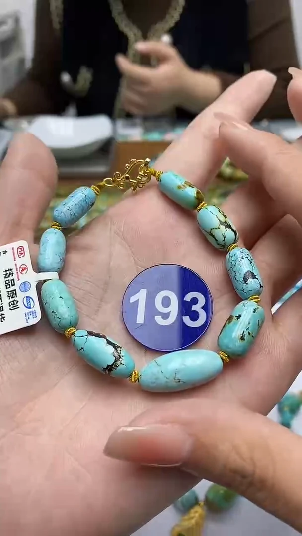 【闪购商品】绿松石手链银S925镶嵌193