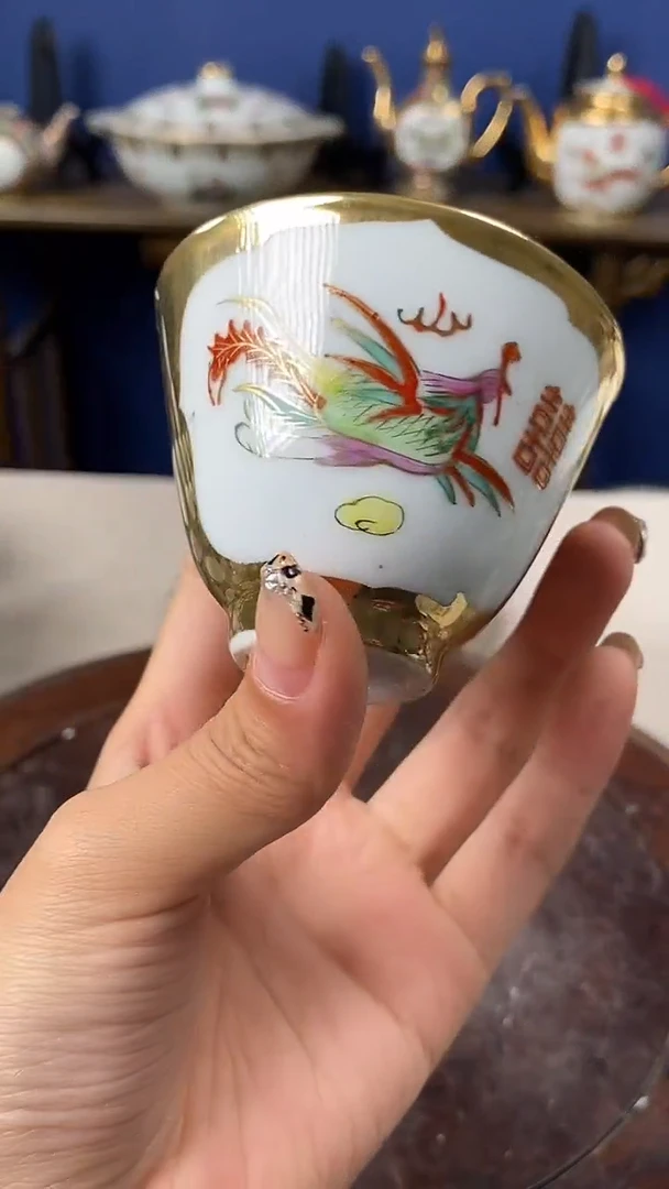 瓷片微瑕景德镇窑厂瓷摆件单件