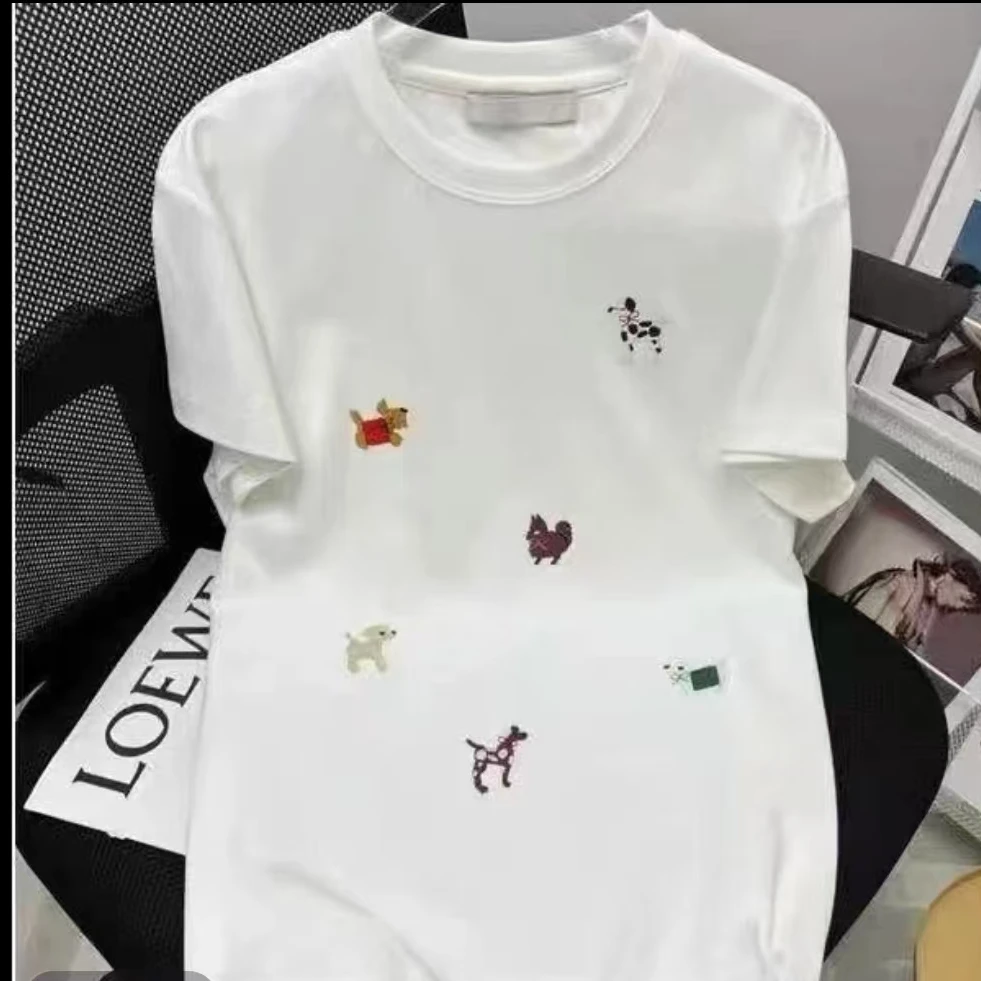 2025大码女装新款时尚洋气宽松显瘦打底短袖T恤上衣8956