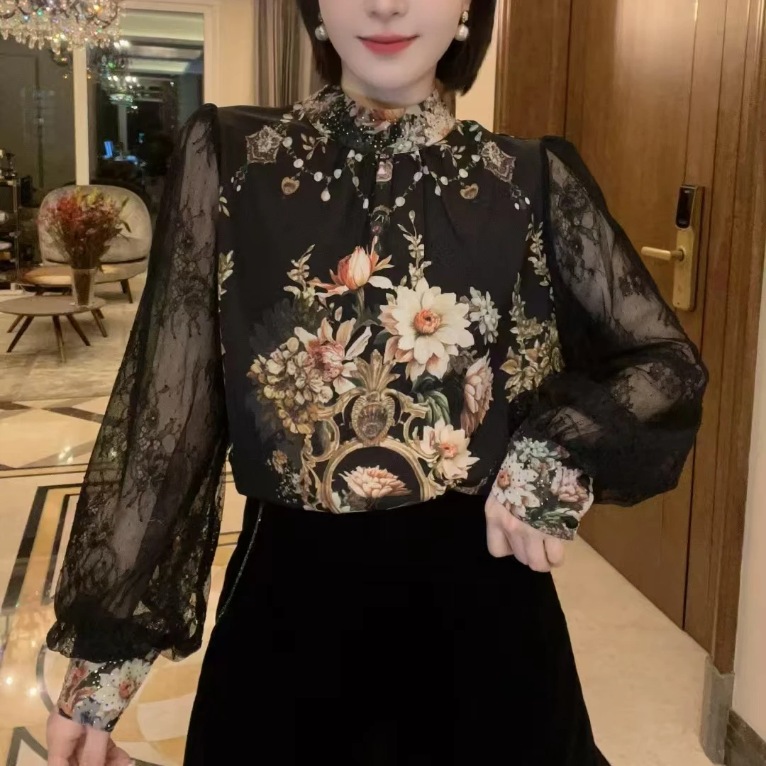 春季新品女装修身显瘦时尚气质洋气小衫打底衫衬衫