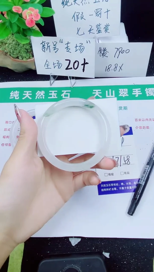 未镶嵌手镯石英质玉219-57/58