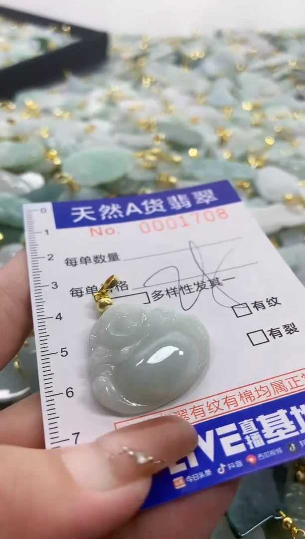 颈饰未镶嵌翡翠天然A货翡翠
