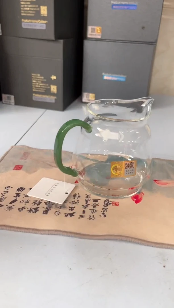 禾器/晶彩泽然茶海/翡翠玉+茶巾