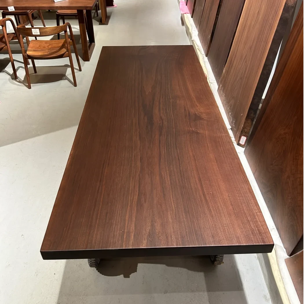 独板 北美黑胡桃大板 全方边 去客厅化大板桌 210*80*5.2