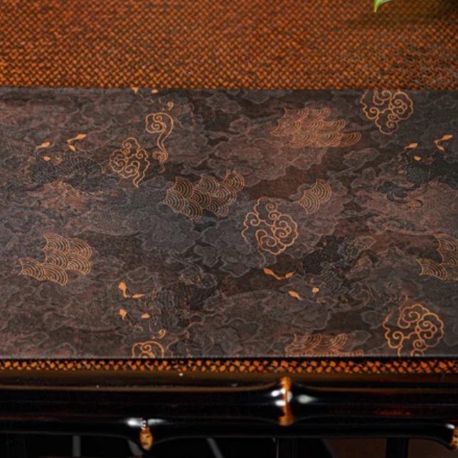 【栗子严选】方形麒麟云纹茶席th946茶道零配