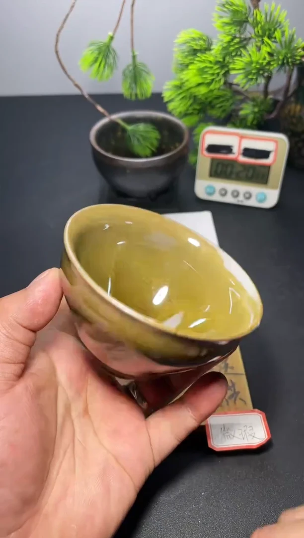 茶盏23（微瑕）叶紫建盏