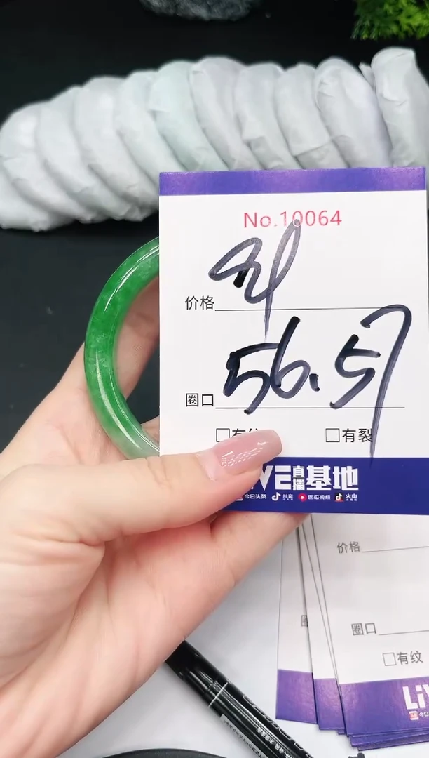 未镶嵌手镯翡翠10064