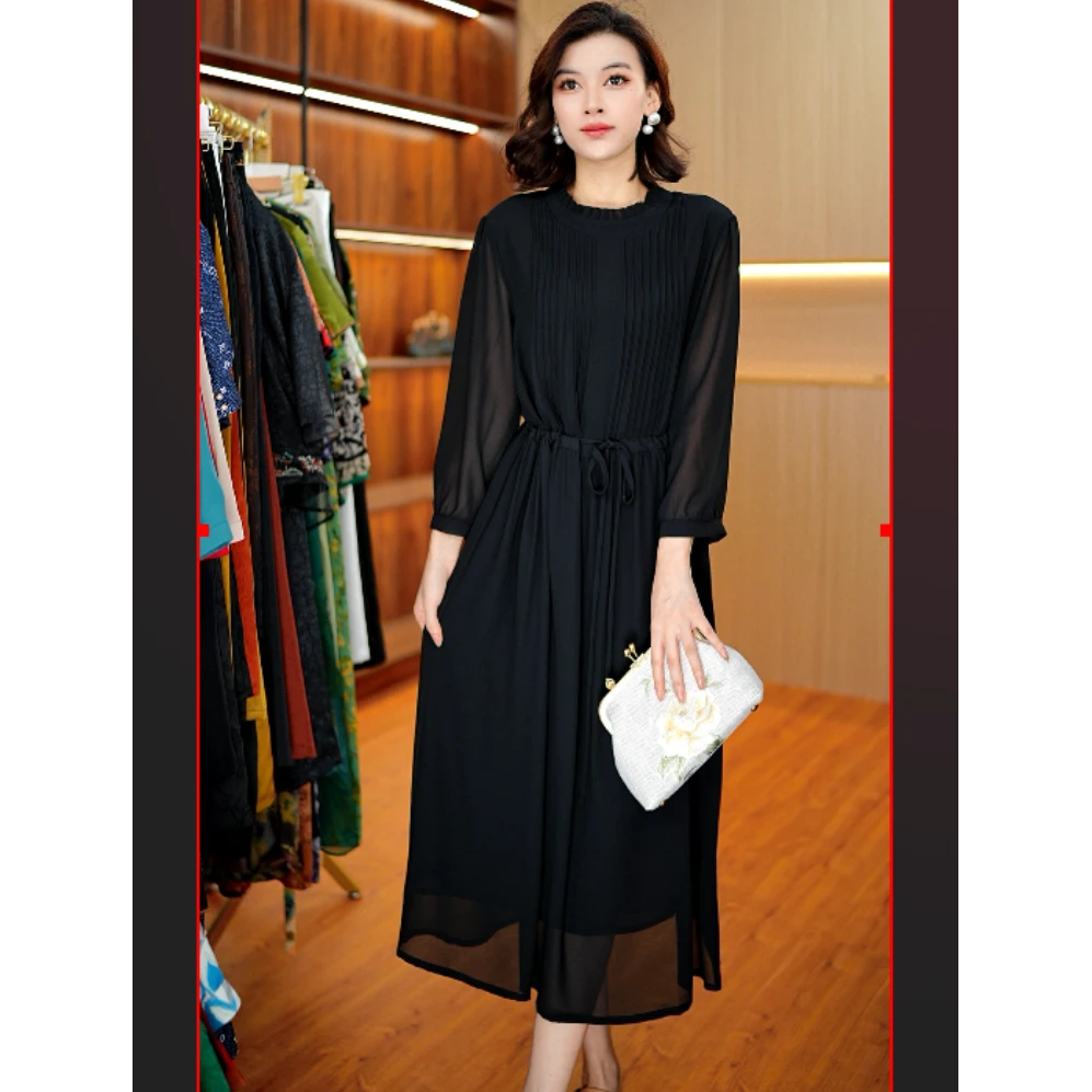 1055-35新款长袖连衣裙