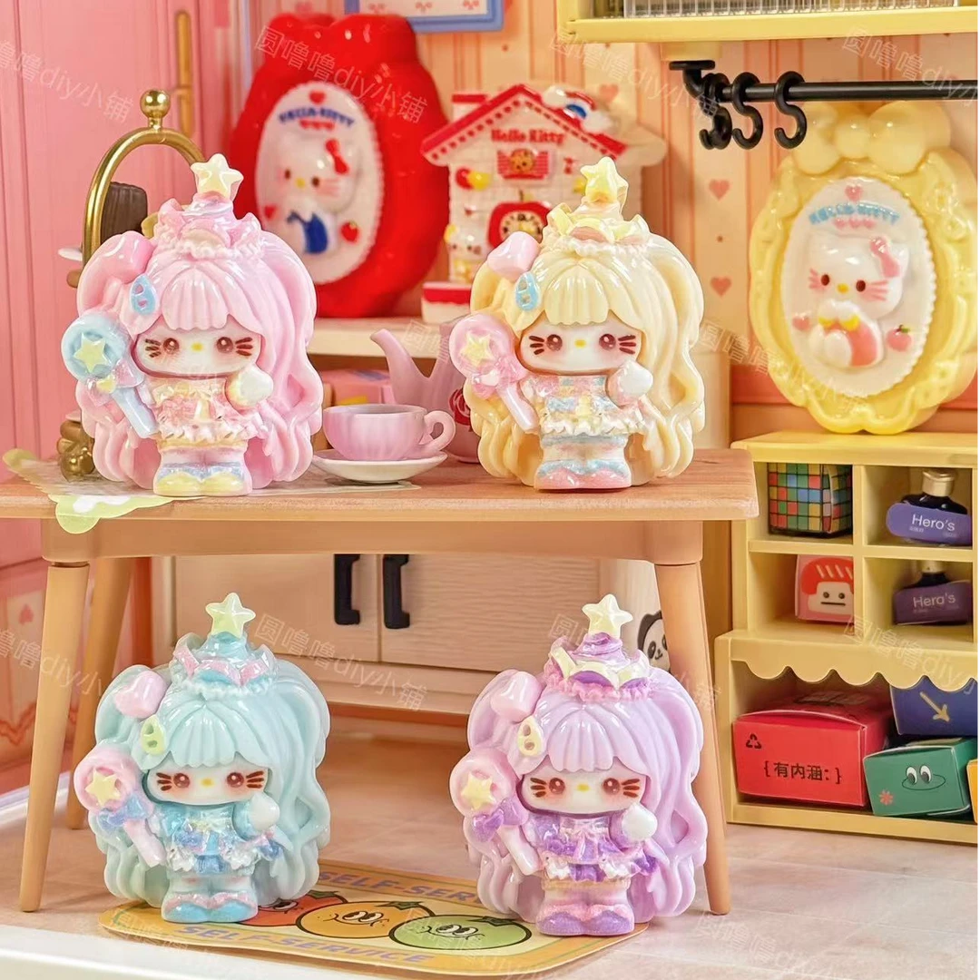 【圆噜噜定制-旋转木马kt小卡】手工食玩树脂diy配件