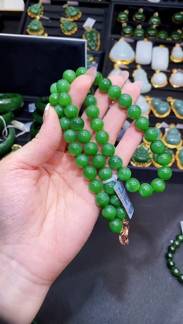 和田玉未镶嵌项链10MM 多样性发一Z