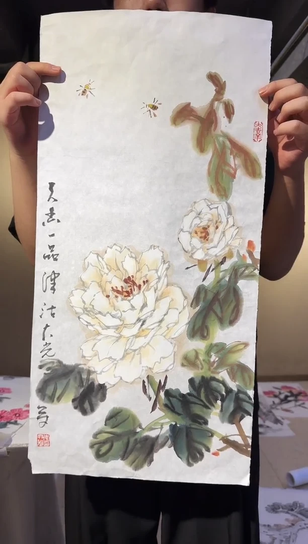国画y天津人美-李大光花鸟2平尺
