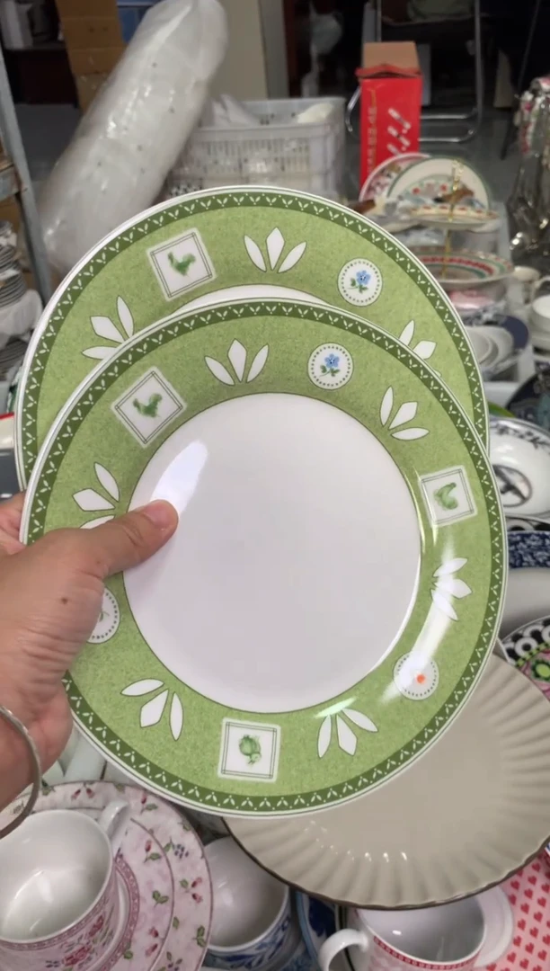 瓷陶瓷原单CC051餐具2个8寸