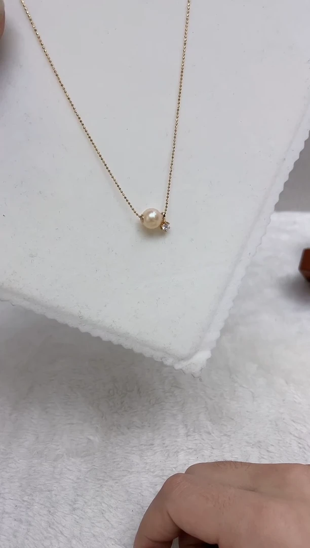 颈饰银S925镶嵌海水珍珠