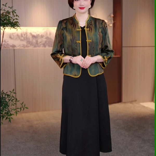大码女装连衣裙真两件套遮肉显瘦加肥加大款收腰显瘦FY-20