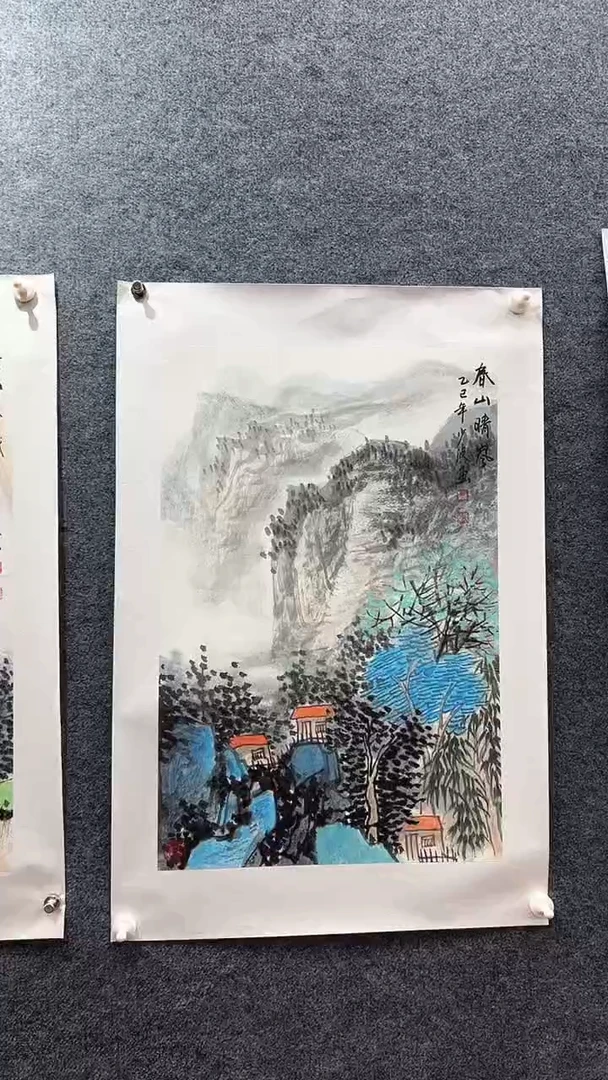 国画卢少波/国画/山水。