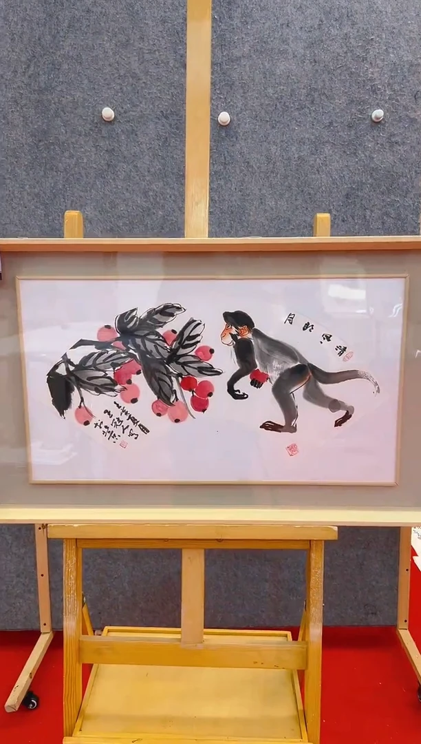 【闪购商品】绘画王冠人-2平尺-国画作品