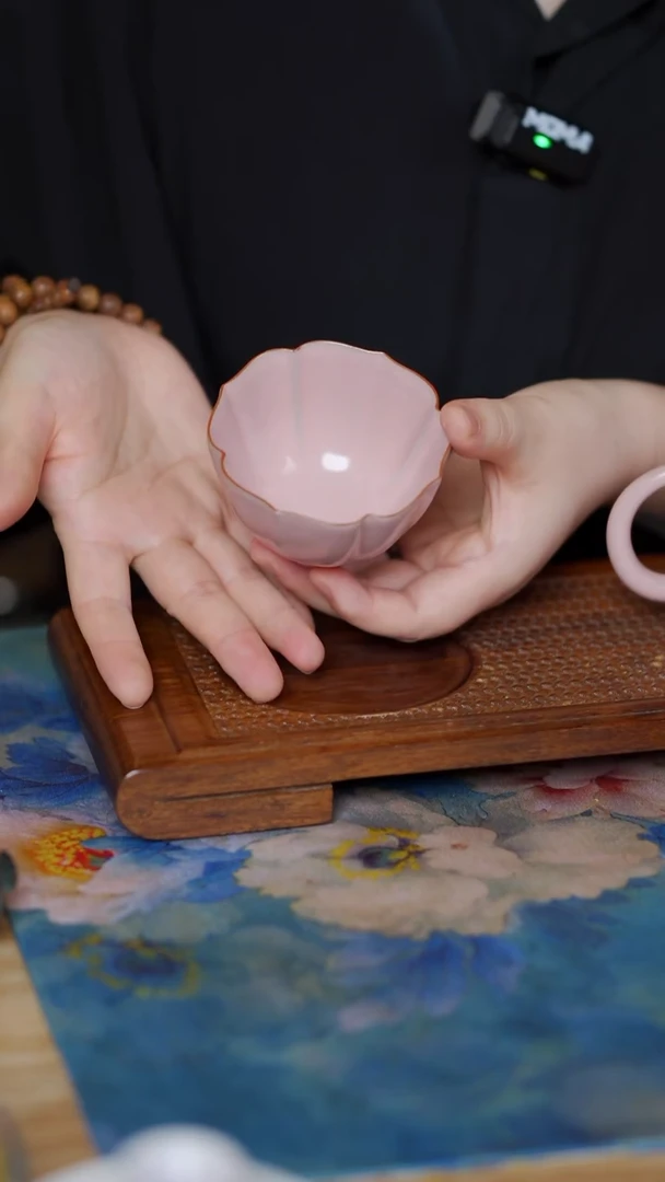 云隐造物 粉色海棠杯