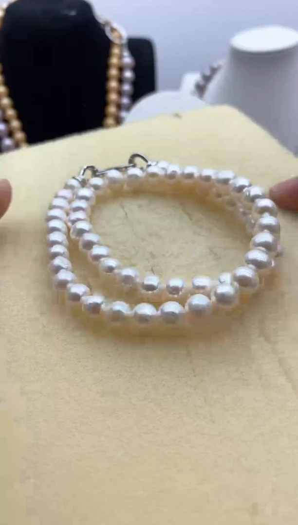 颈饰钛钢淡水珍珠102