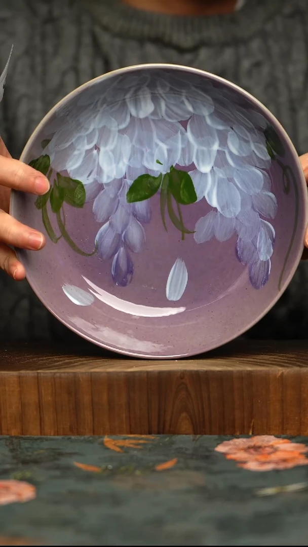 杯釉下彩手工手绘同款陶器