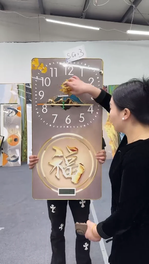 横款优乐轻奢装饰画微瑕