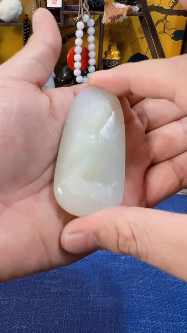 未镶嵌和田玉挂件和田 95高大观音（飞铃文玩）