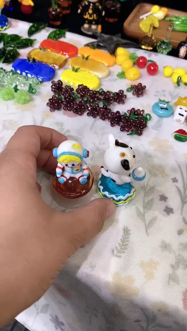 琉璃手工艺品旋转2个