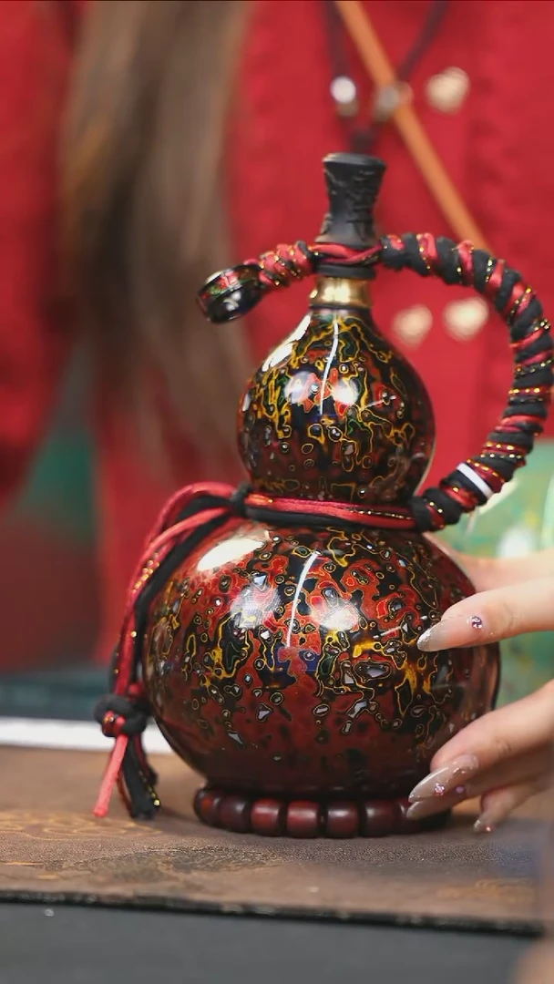 【闪购商品】WD229漆艺酒葫芦不包手串及旋转底座