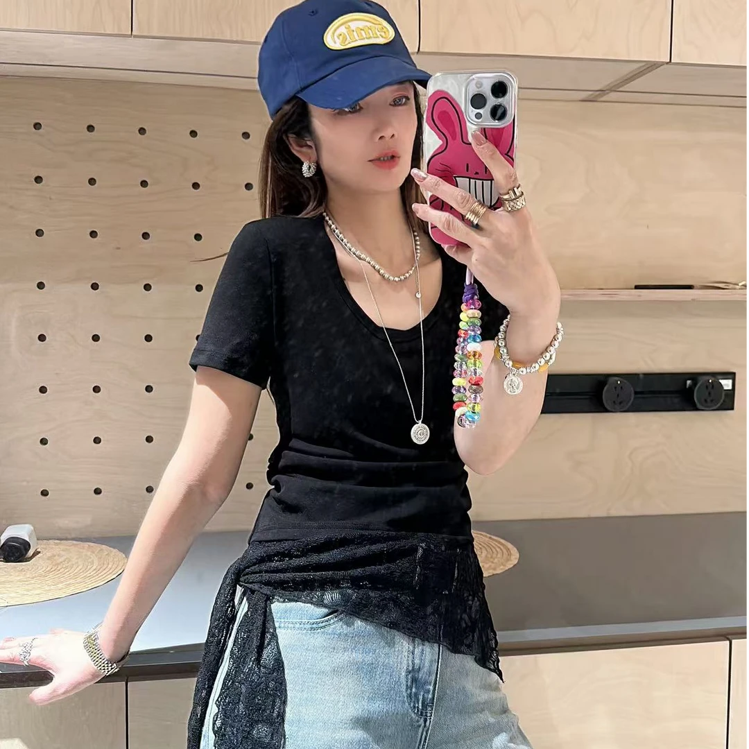 【大小姐家】欧韩货设计款蕾丝小衫537235