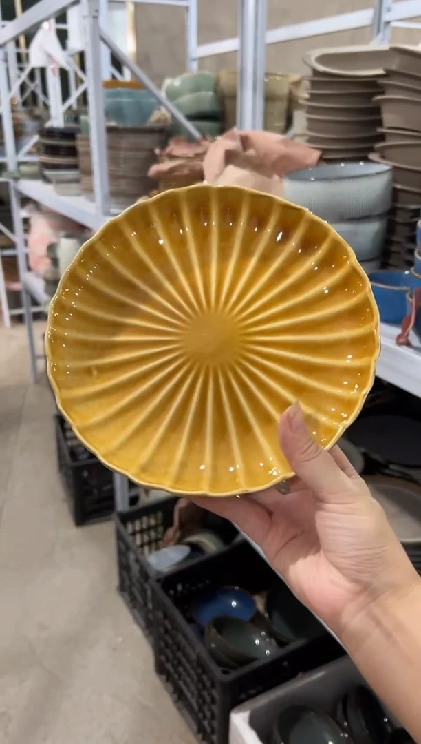 陶瓷外贸尾货瑕疵满20包邮X小盘
