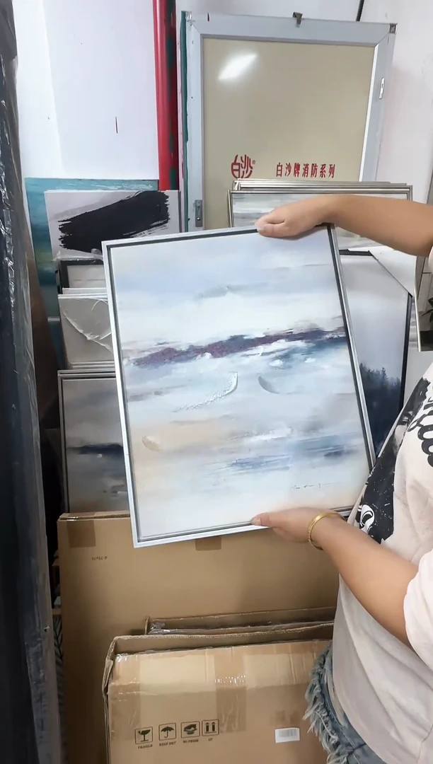 168现代艺术装饰画油画40cm*50cm