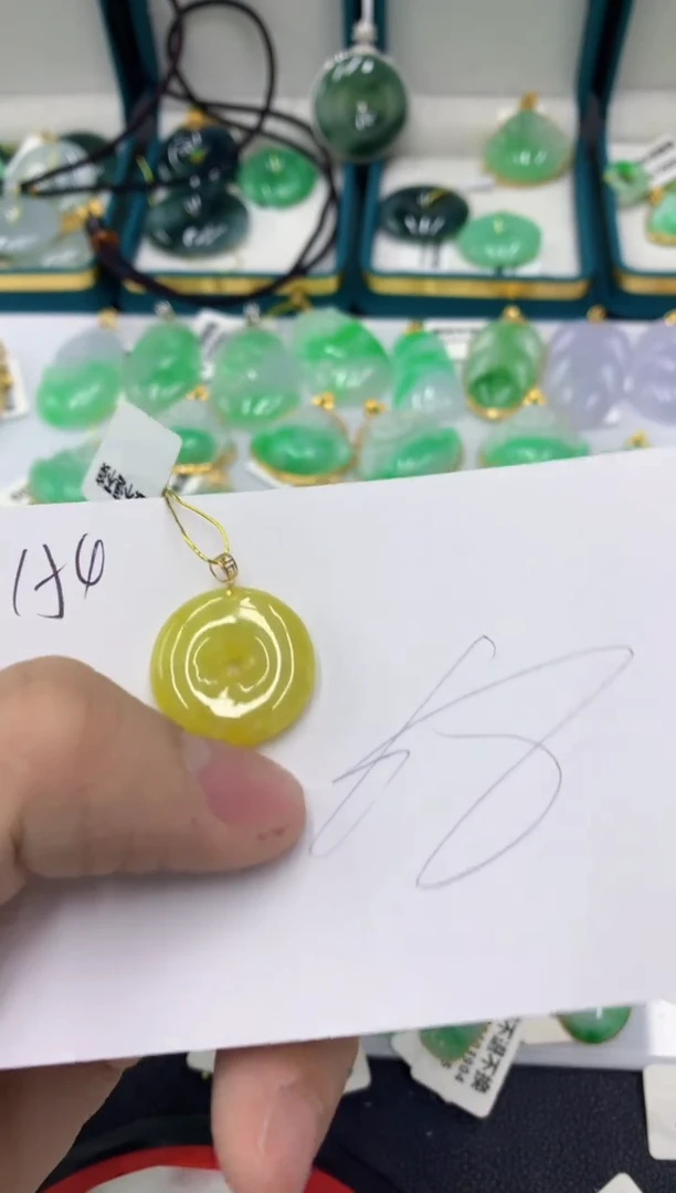 【闪购商品】翡翠颈饰18K金镶嵌11111111