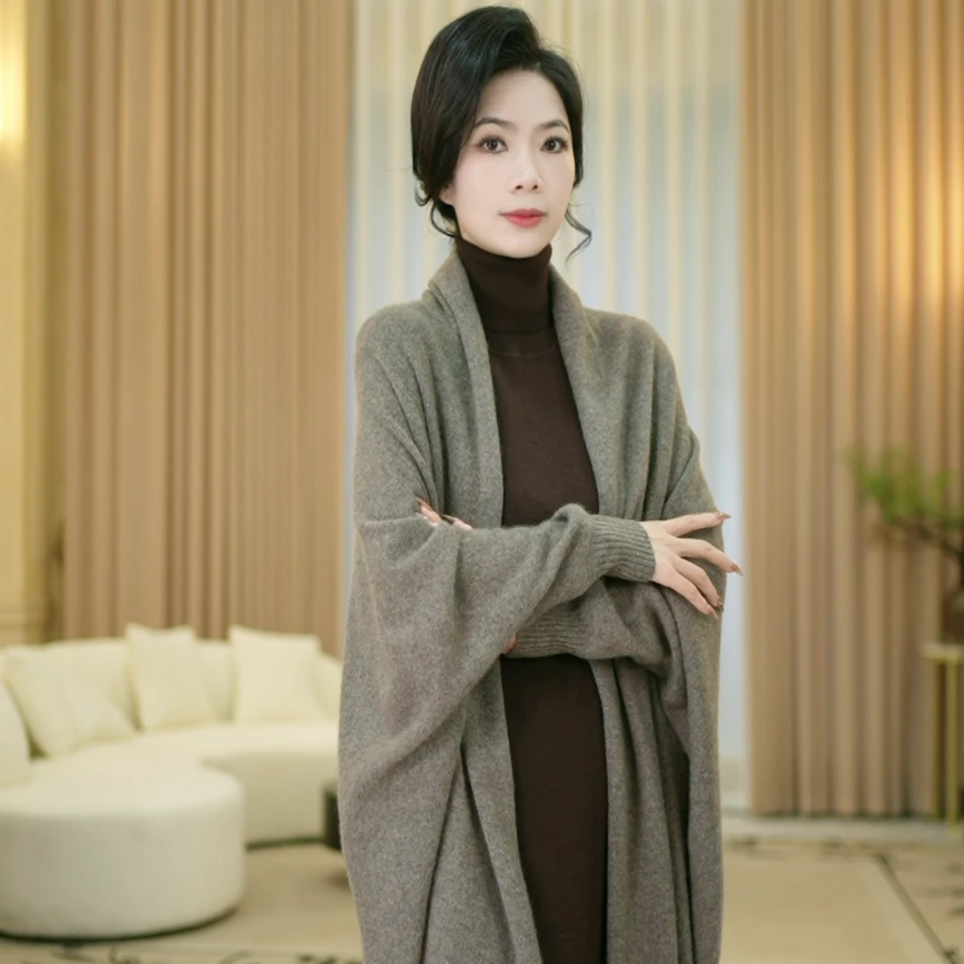 宝儿姐LEMONDISIN秋冬季新款高定极简纯色针织休闲短外套时尚百搭