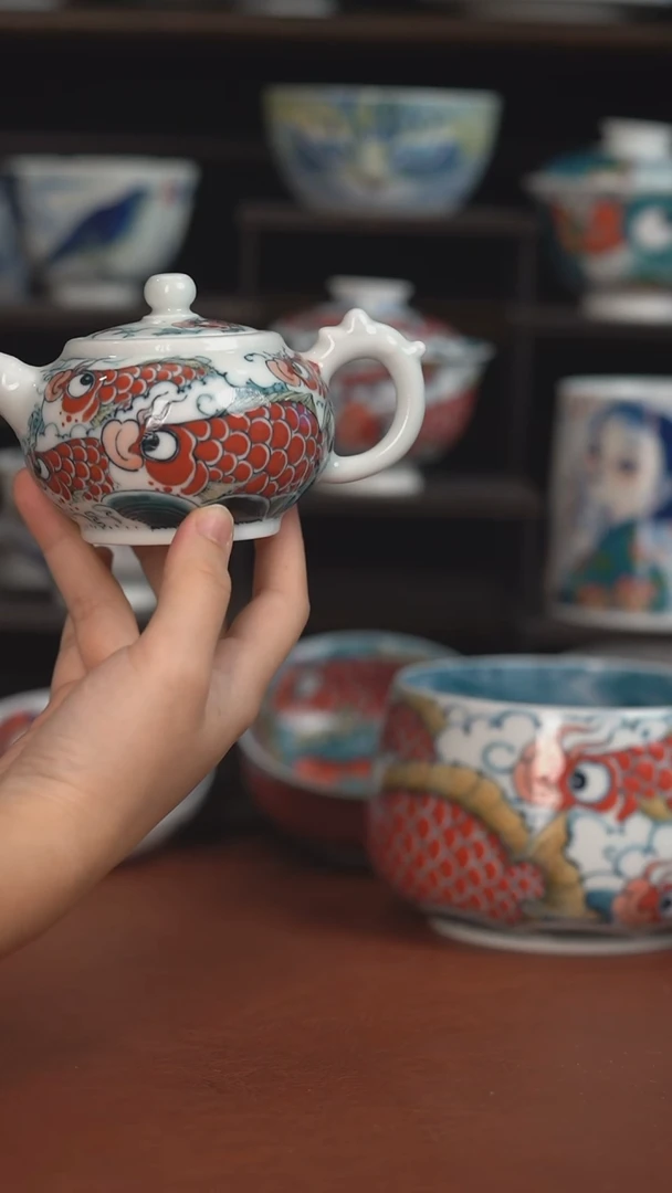 老师作品九鱼小壶 （宠粉福利 ）